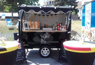 BBQ trailer op groot evenement