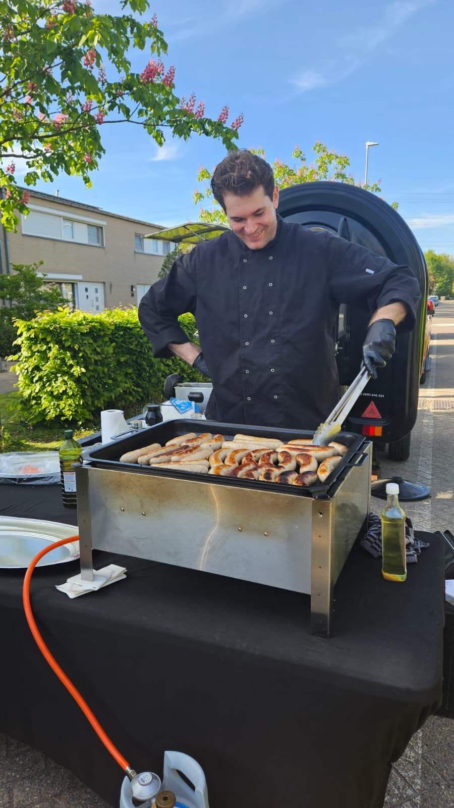 Adriano, digital en events bij BBQ Deals on Weels